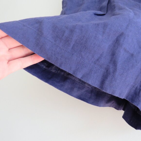 JOIE 100% Linen Belted Pleated Pocket Shorts in Purple Preppy - Size M - Picture 5 of 13